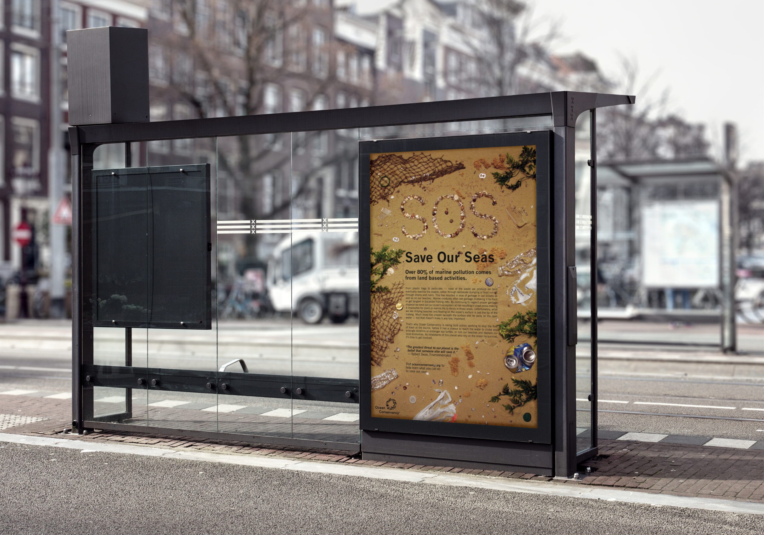 bus stop mockup