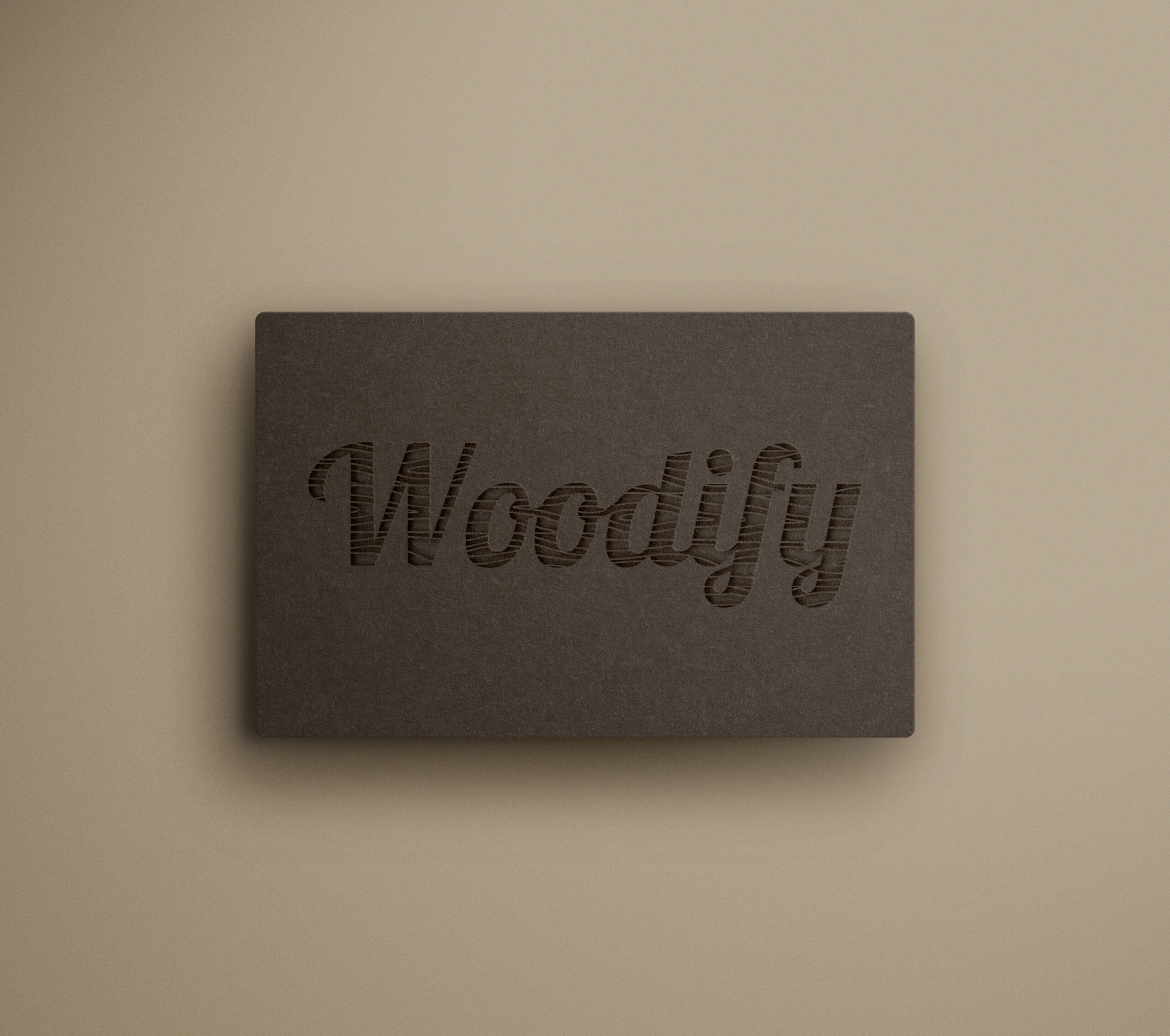 woodify debossed card 2
